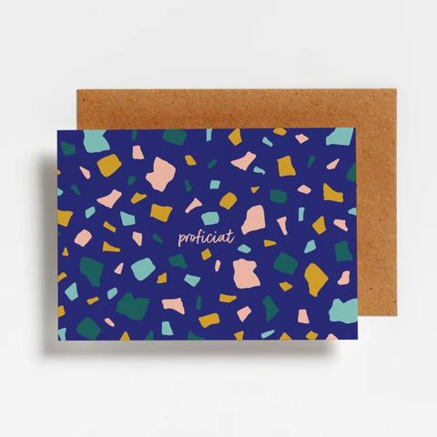 Wenskaart - Proficat Marble