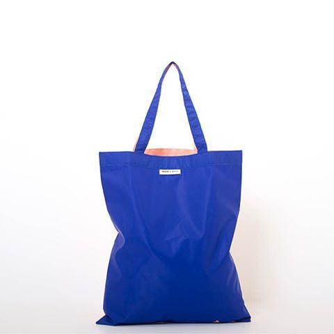 anna shopper blauw/roze monk & anna