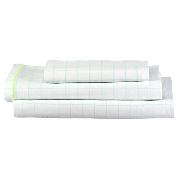 meri meri ruitjes dekbed set - mint