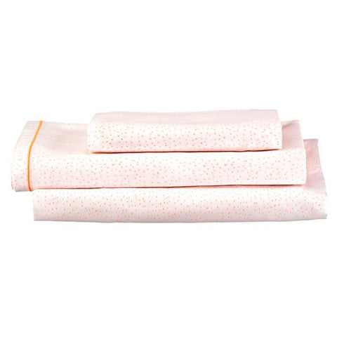 meri meri stippen dekbed set - roze