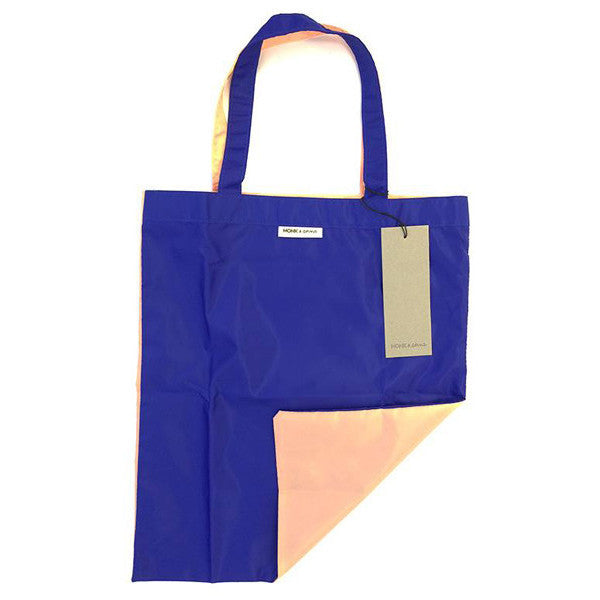 anna shopper blauw/roze monk & anna