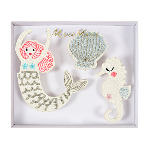 meri meri zeemeermin broches