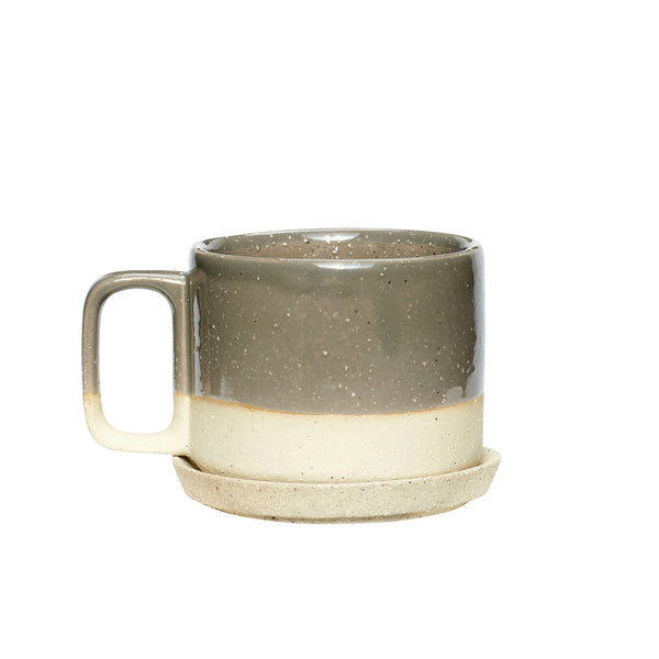 Hübsch keramiek tas met schoteltje