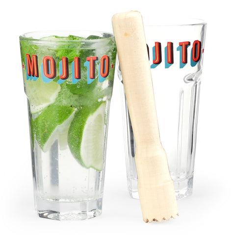 kikkerland mojito set met stamper