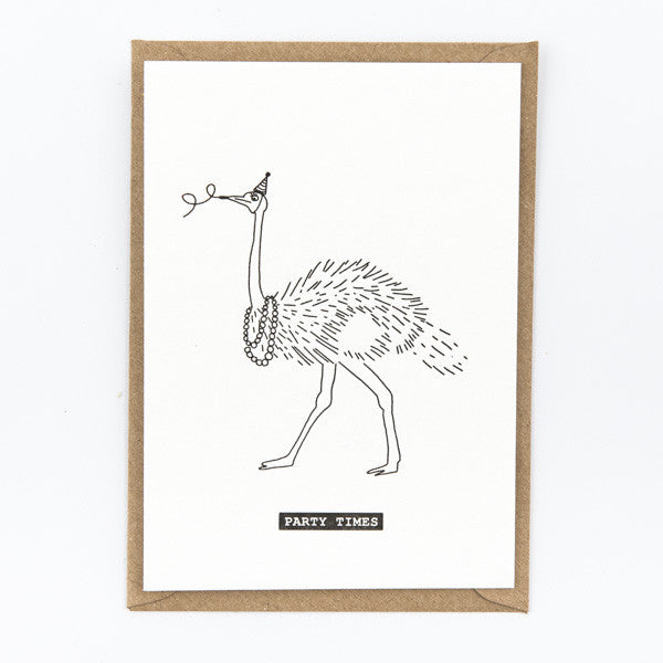 studio flash party ostrich