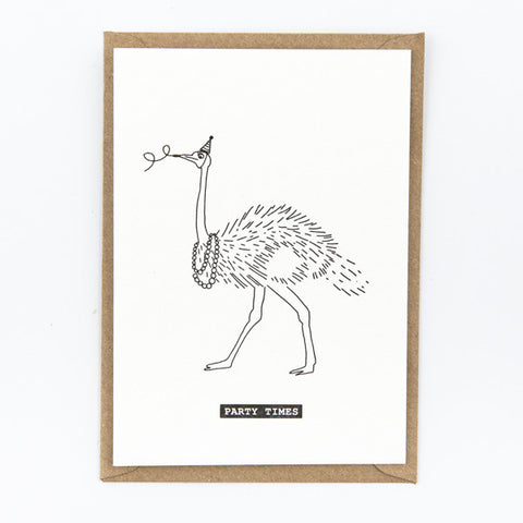 studio flash party ostrich