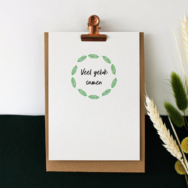 Wenskaart - Veel geluk samen