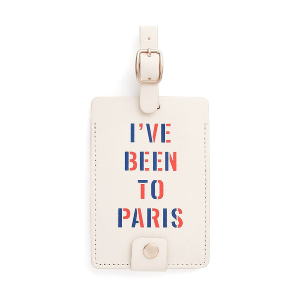 Ban.dō I've been to Paris bagagelabel
