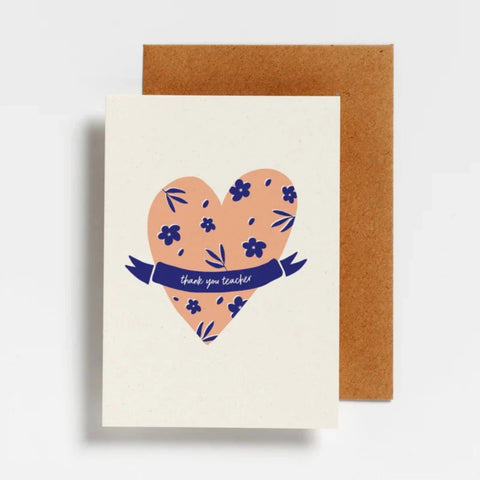 Wenskaart - Thank You teacher