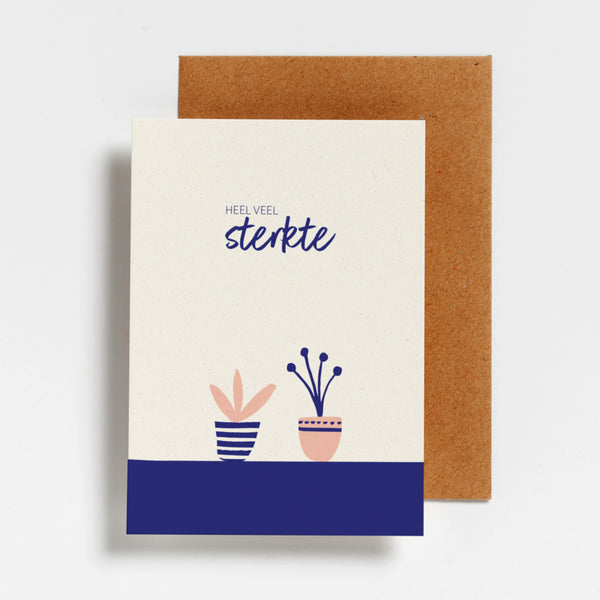 Wenskaart - 6 sterktekaartjes