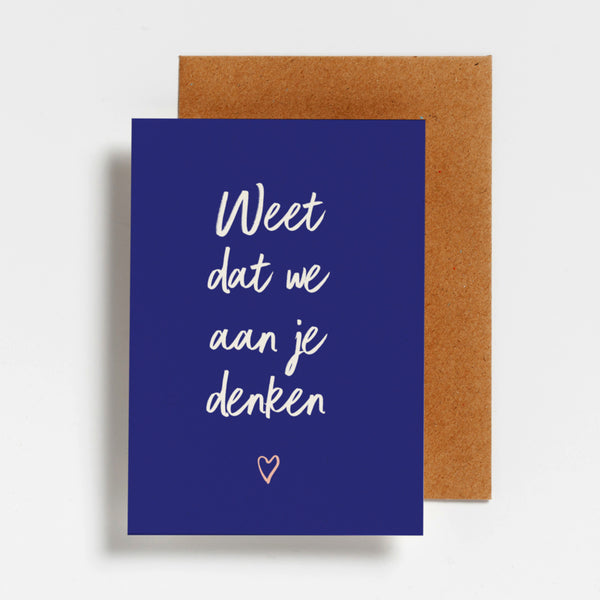 Wenskaart - 6 sterktekaartjes