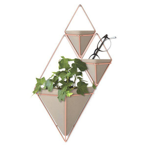 umbra trigg muurpotjes brons